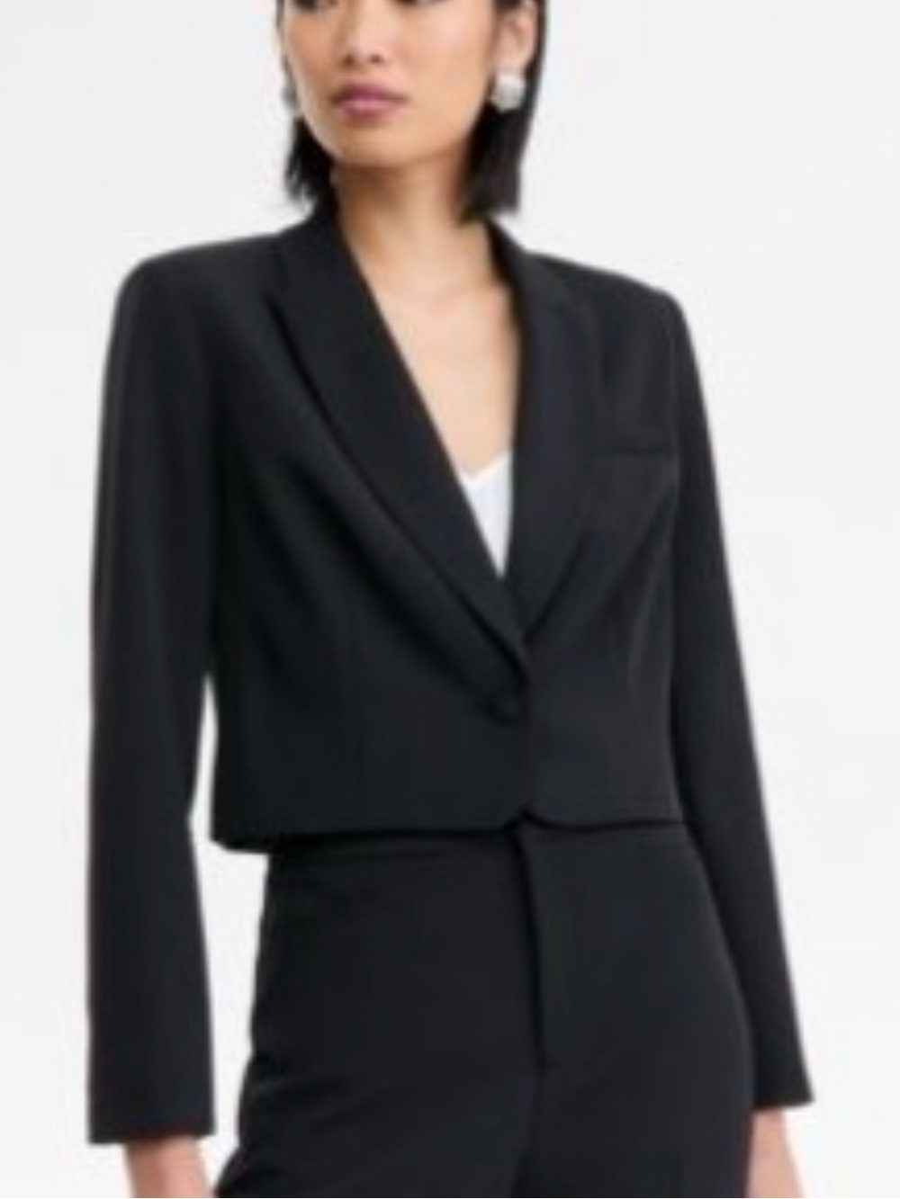 INC Peak Lapel Cropped Blazer - Picture 6 of 6
